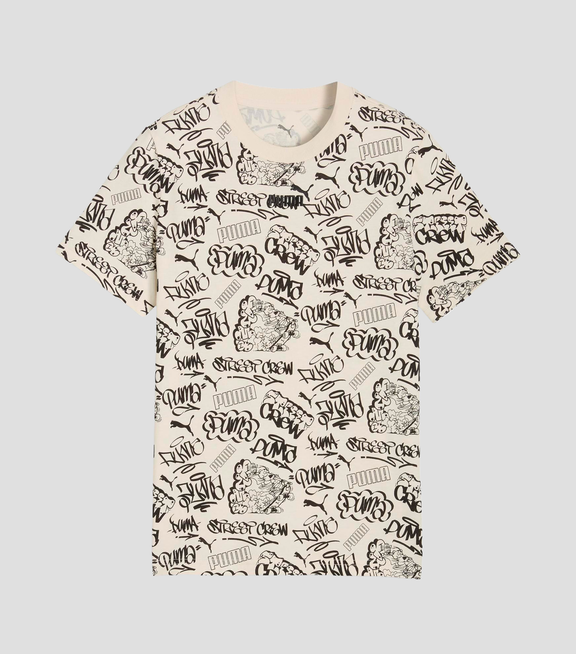 Playera cuello redondo manga corta estampada Niño